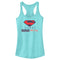 Junior's DC League of Super-Pets Superman Logo Cutouts Racerback Tank Top