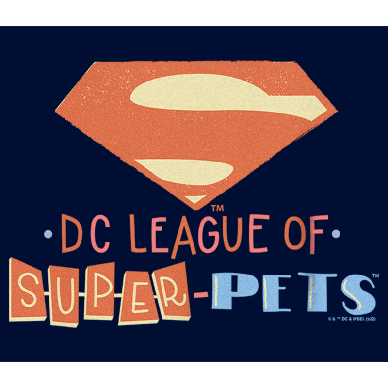 Boy's DC League of Super-Pets Superman Emblem Cutouts T-Shirt