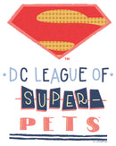 Junior's DC League of Super-Pets Dotted Superman Crest T-Shirt