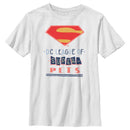 Boy's DC League of Super-Pets Dotted Superman Crest T-Shirt