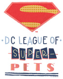 Girl's DC League of Super-Pets Dotted Superman Crest T-Shirt