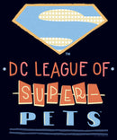 Women's DC League of Super-Pets Superman Dot Logo Cutouts T-Shirt