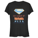 Junior's DC League of Super-Pets Superman Dot Logo Cutouts T-Shirt