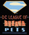 Junior's DC League of Super-Pets Superman Dot Logo Cutouts Racerback Tank Top