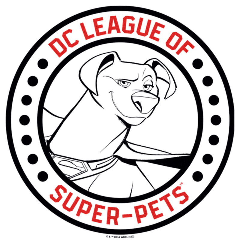 Boy's DC League of Super-Pets Krypto Circle Badge T-Shirt