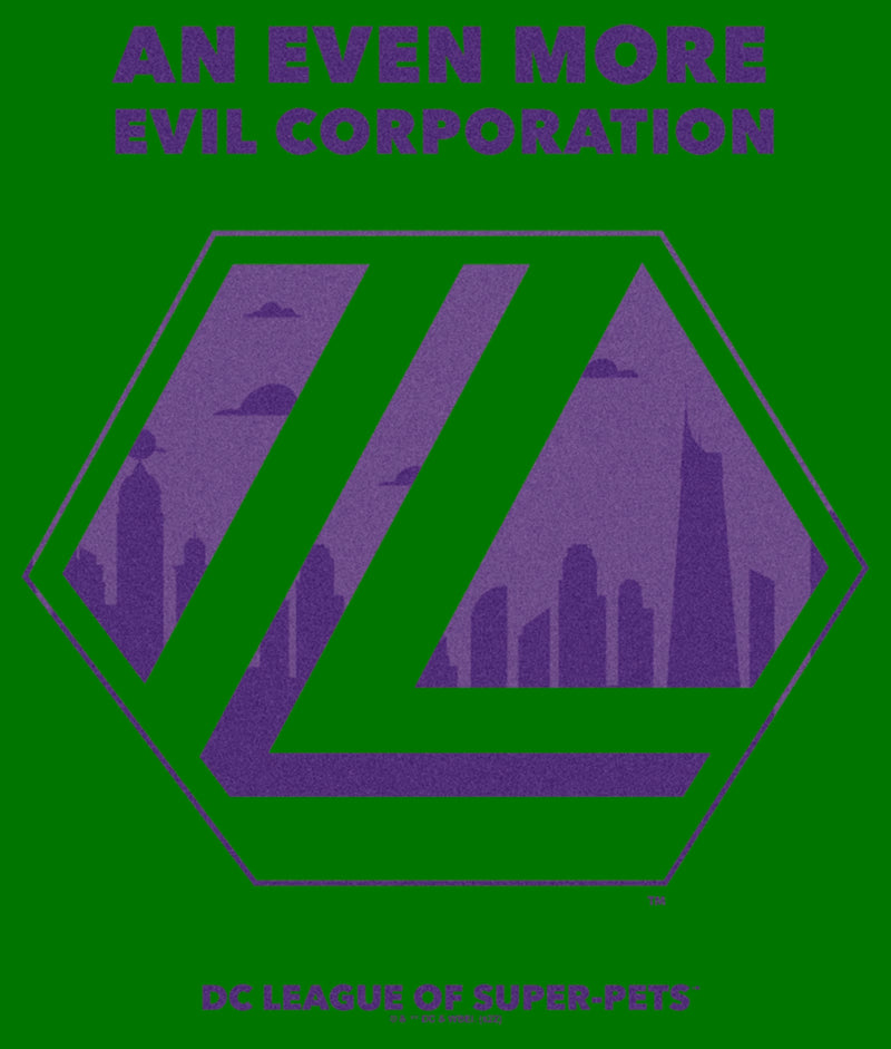 Men's DC League of Super-Pets Even More Evil Corporation Logo T-Shirt