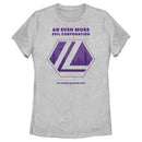 Women's DC League of Super-Pets Even More Evil Corporation Logo T-Shirt