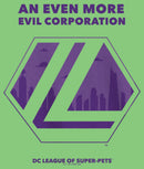 Girl's DC League of Super-Pets Even More Evil Corporation Logo T-Shirt