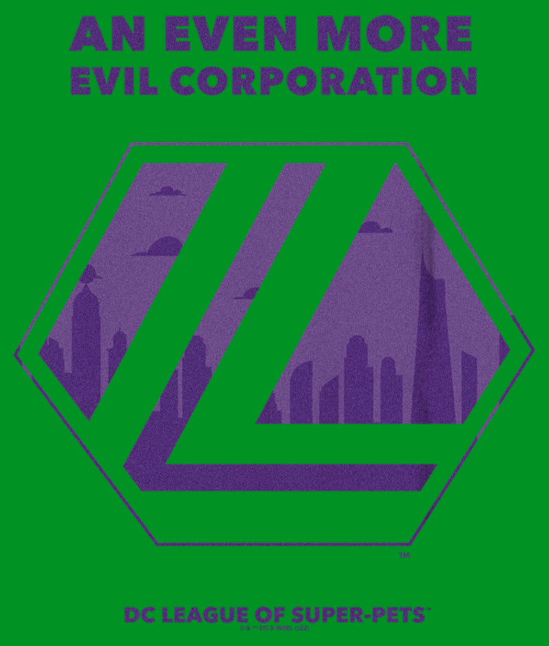 Boy's DC League of Super-Pets Even More Evil Corporation Logo T-Shirt