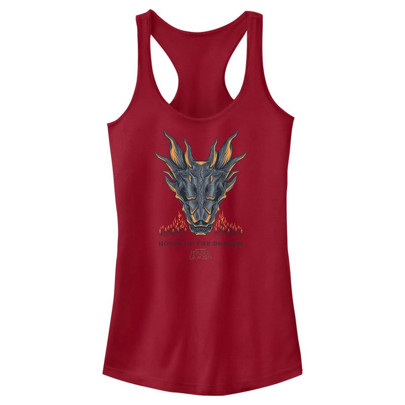 Junior's Game of Thrones: House of the Dragon Skull of the Dragon Flames Racerback Tank Top