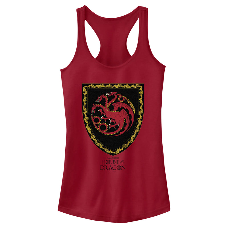 Junior's Game of Thrones: House of the Dragon Targaryen Crest Racerback Tank Top