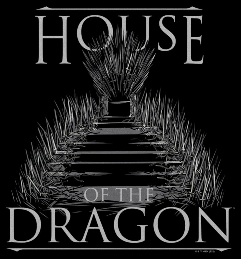 Junior's Game of Thrones: House of the Dragon Iron Throne Logo T-Shirt