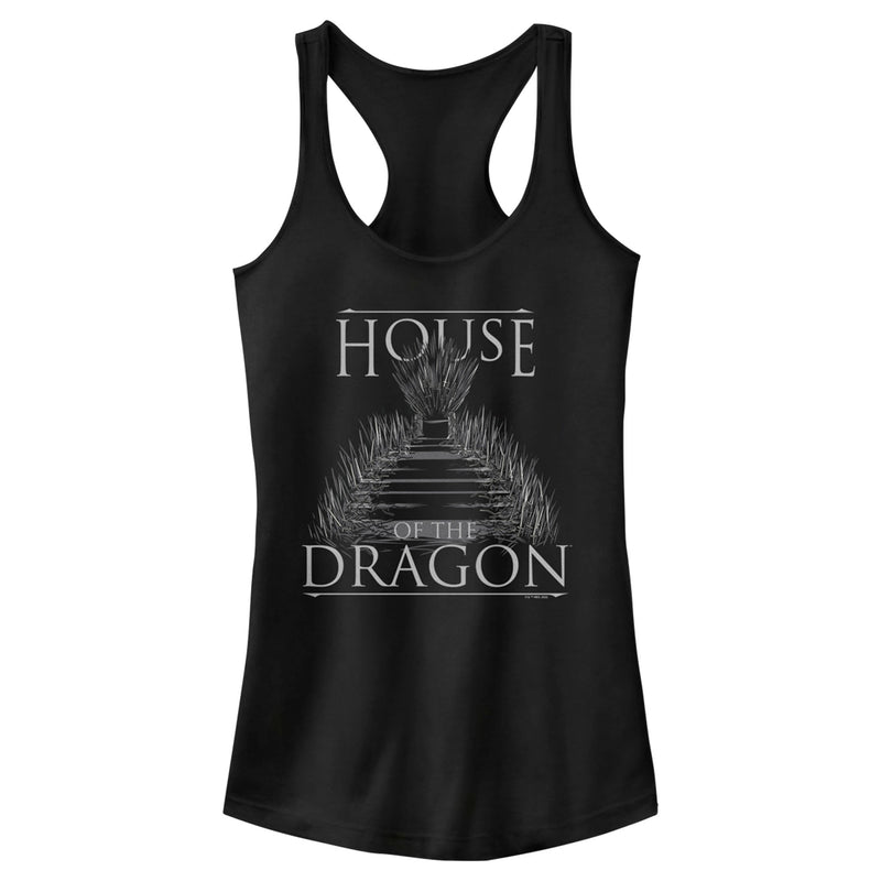 Junior's Game of Thrones: House of the Dragon Iron Throne Logo Racerback Tank Top