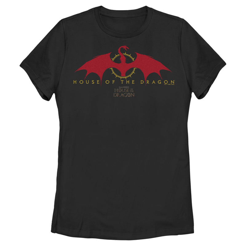 Women's Game of Thrones: House of the Dragon Red Dragon Logo T-Shirt