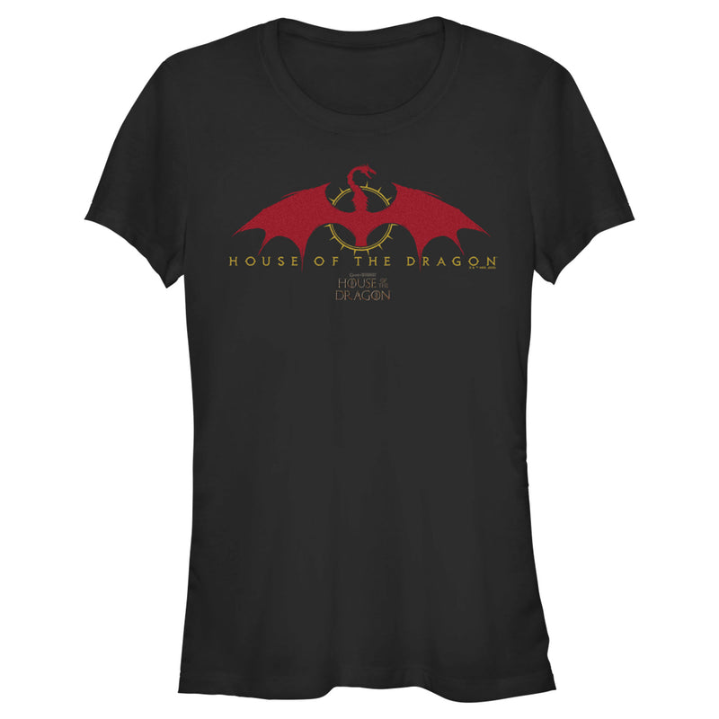 Junior's Game of Thrones: House of the Dragon Red Dragon Logo T-Shirt