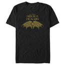 Men's Game of Thrones: House of the Dragon Intricate Dragon Wings Logo T-Shirt