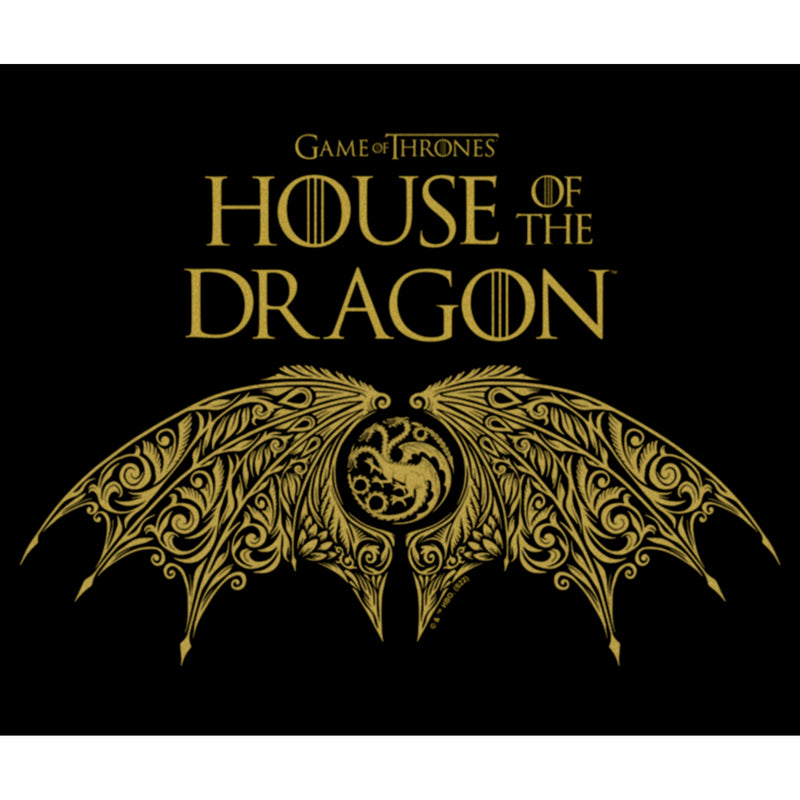 Junior's Game of Thrones: House of the Dragon Intricate Dragon Wings Logo T-Shirt