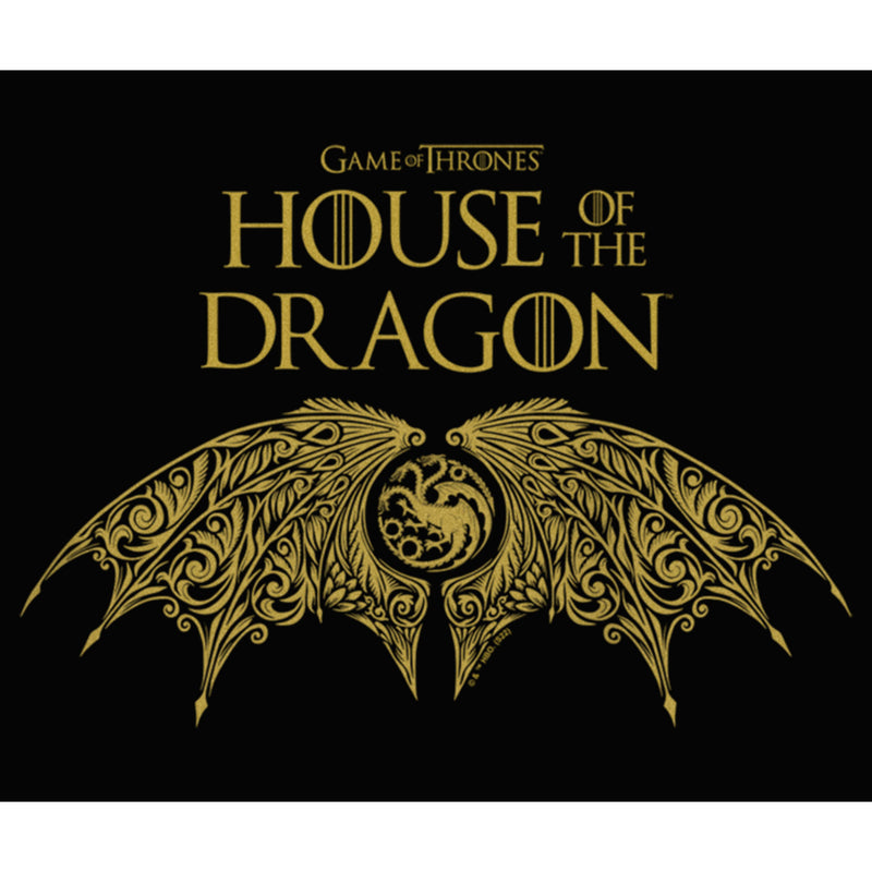 Junior's Game of Thrones: House of the Dragon Intricate Dragon Wings Logo Racerback Tank Top