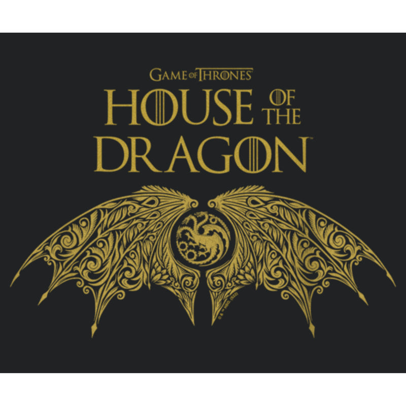 Women's Game of Thrones: House of the Dragon Intricate Dragon Wings Logo Racerback Tank Top