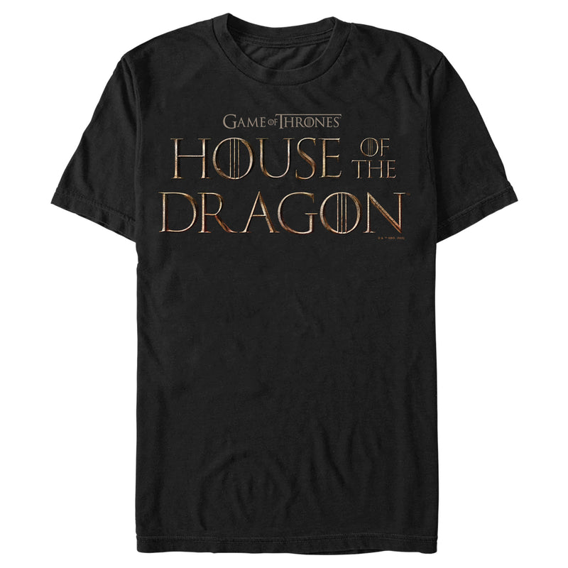 Men's Game of Thrones: House of the Dragon Series Logo T-Shirt