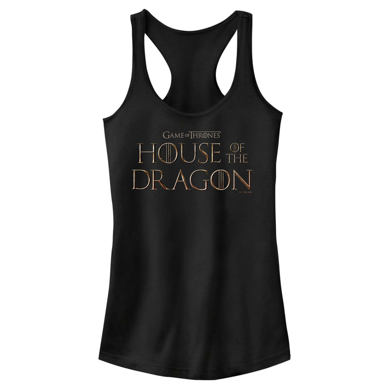 Junior's Game of Thrones: House of the Dragon Series Logo Racerback Tank Top