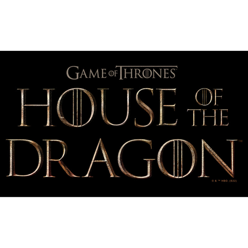 Men's Game of Thrones: House of the Dragon Bronze Series Logo T-Shirt