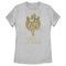 Women's Game of Thrones: House of the Dragon Gold Three-Headed Dragon Crest T-Shirt