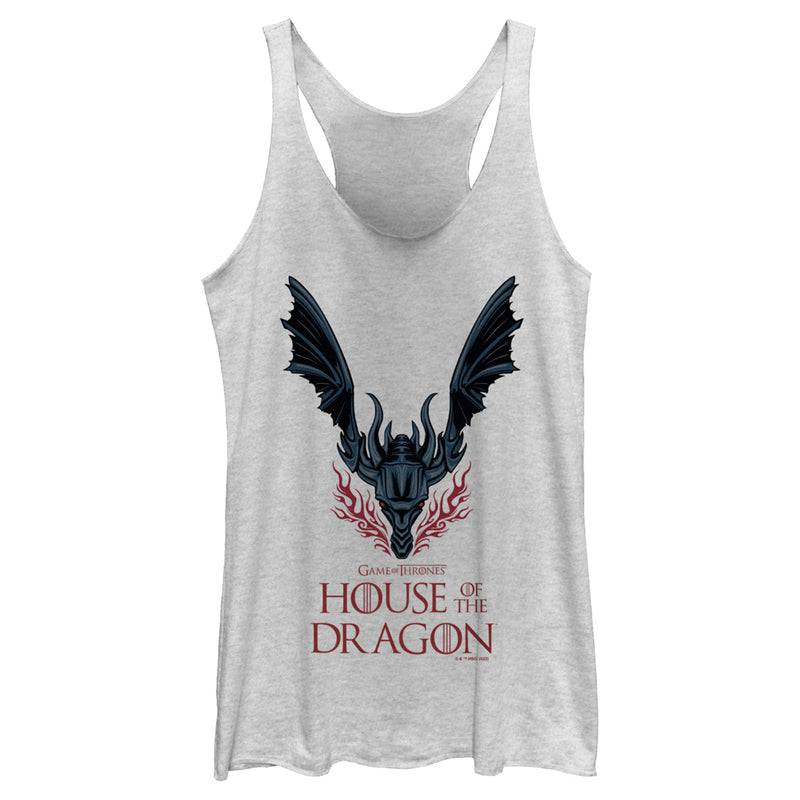 Women's Game of Thrones: House of the Dragon Fire-Breathing Dragon Logo Racerback Tank Top