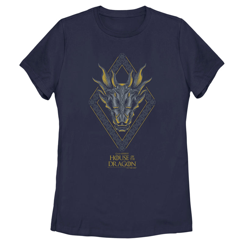 Women's Game of Thrones: House of the Dragon Skull Diamond T-Shirt