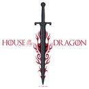 Men's Game of Thrones: House of the Dragon Flaming Sword Logo T-Shirt