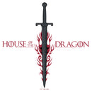 Junior's Game of Thrones: House of the Dragon Flaming Sword Logo T-Shirt