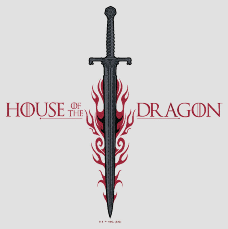 Women's Game of Thrones: House of the Dragon Flaming Sword Logo Racerback Tank Top