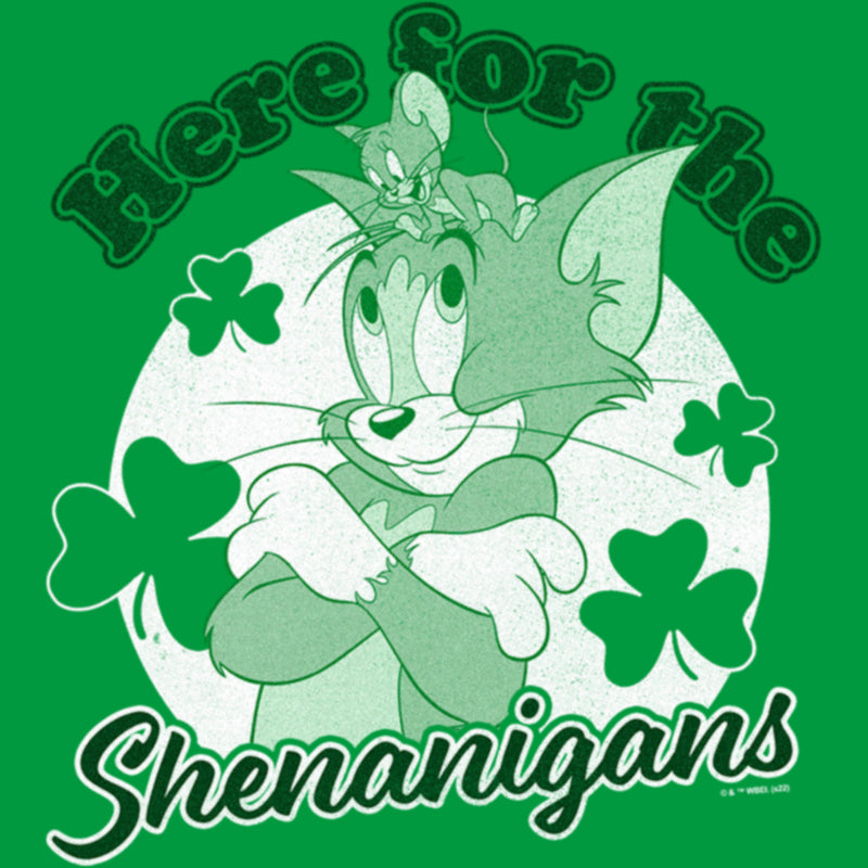 Junior's Tom and Jerry Here for the Shenanigans T-Shirt