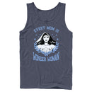 Men's Wonder Woman Every Mom Is Wonder Woman Black and White Tank Top