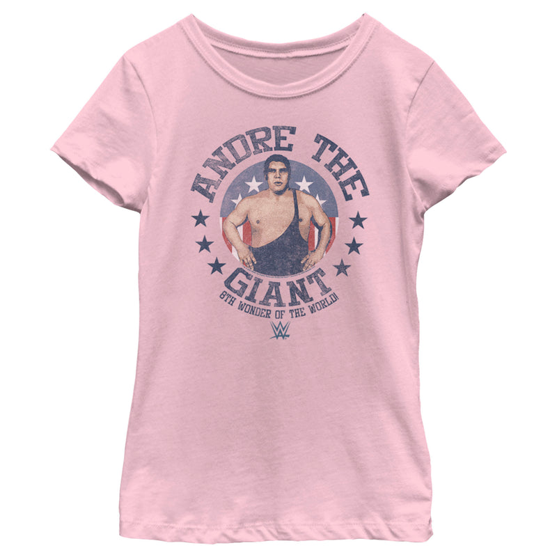 Girl's WWE Andre the Giant 8th Wonder of the World Distressed T-Shirt