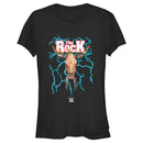 Junior's WWE The Rock Electric Bull Logo T-Shirt