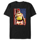 Men's WWE Hulk Hogan American Flag T-Shirt