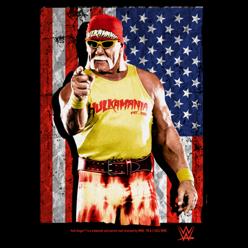 Men's WWE Hulk Hogan American Flag T-Shirt