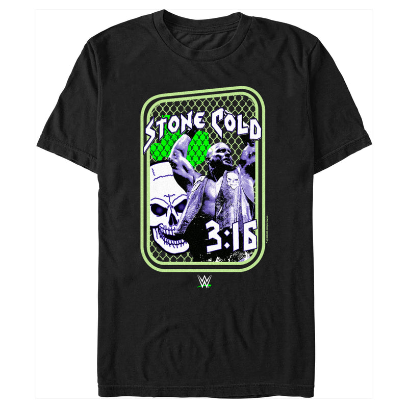 Men's WWE Stone Cold Steve Austin 3:16 Collage T-Shirt