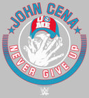 Women's WWE John Cena Never Give Up Logo T-Shirt