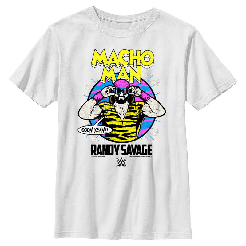 Boy's WWE Macho Man Randy Savage Oooh Yeah Retro T-Shirt