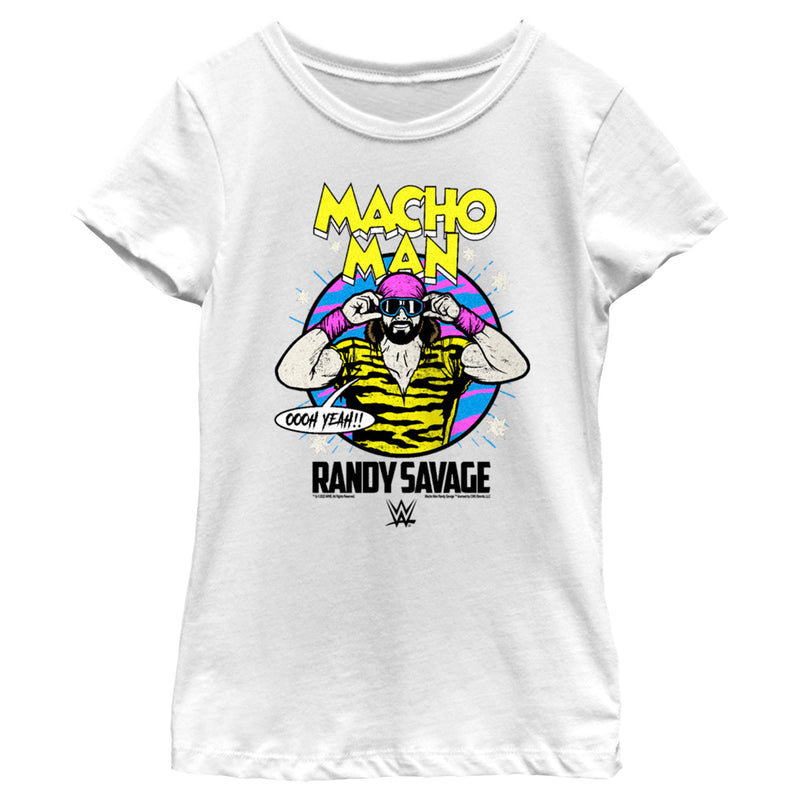 Girl's WWE Macho Man Randy Savage Oooh Yeah Retro T-Shirt