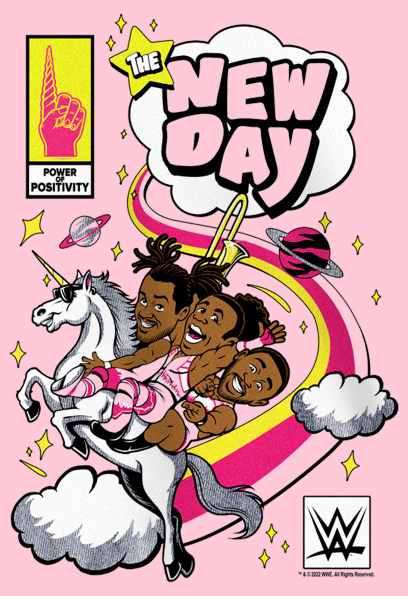 Girl's WWE New Day Unicorn Comic T-Shirt