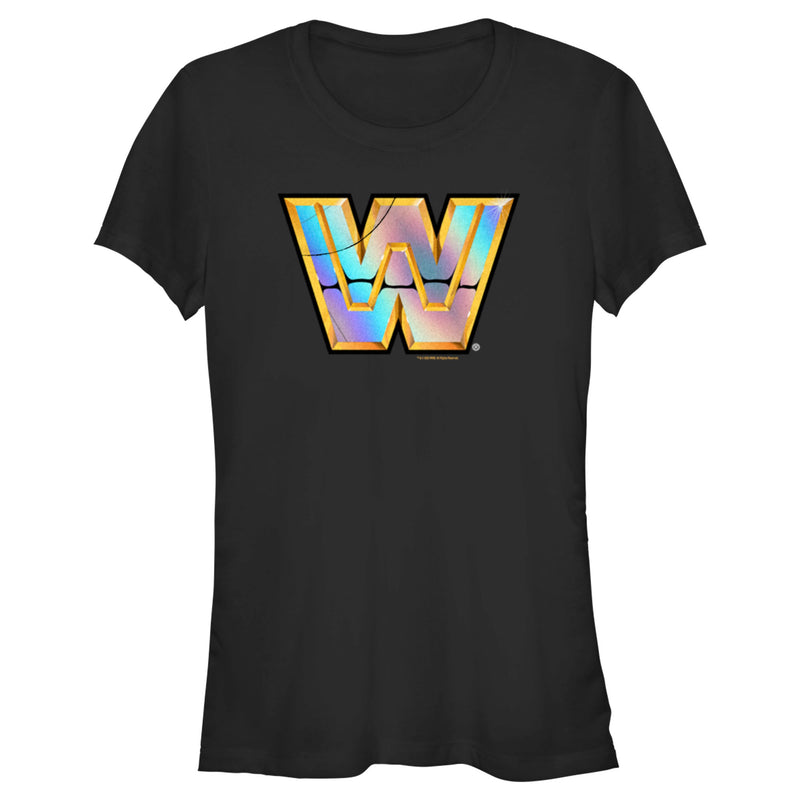 Junior's WWE WrestleMania Gold Shiny Logo T-Shirt