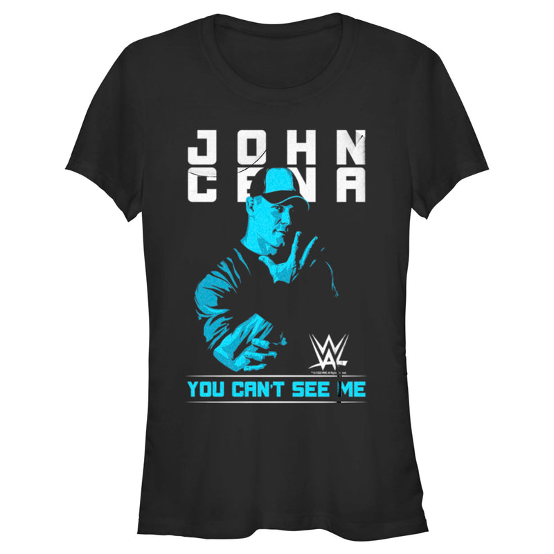 Junior's WWE John Cena You Can't See Me Blue T-Shirt