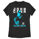 Women's WWE John Cena You Can't See Me Blue T-Shirt