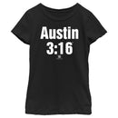 Girl's WWE Stone Cold Steve Austin 3:16 White Logo T-Shirt