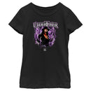 Girl's WWE Undertaker Purple Lightning Logo T-Shirt