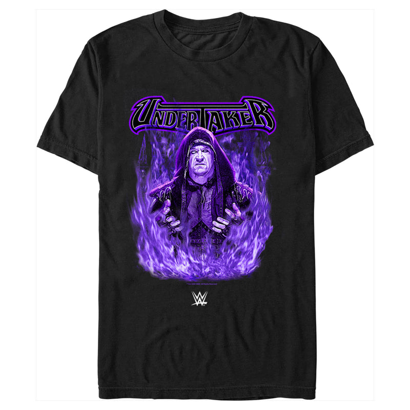 Men's WWE Undertaker Purple Flames T-Shirt