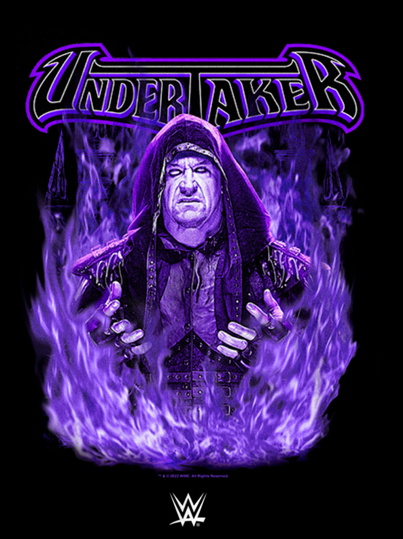 Boy's WWE Undertaker Purple Flames T-Shirt